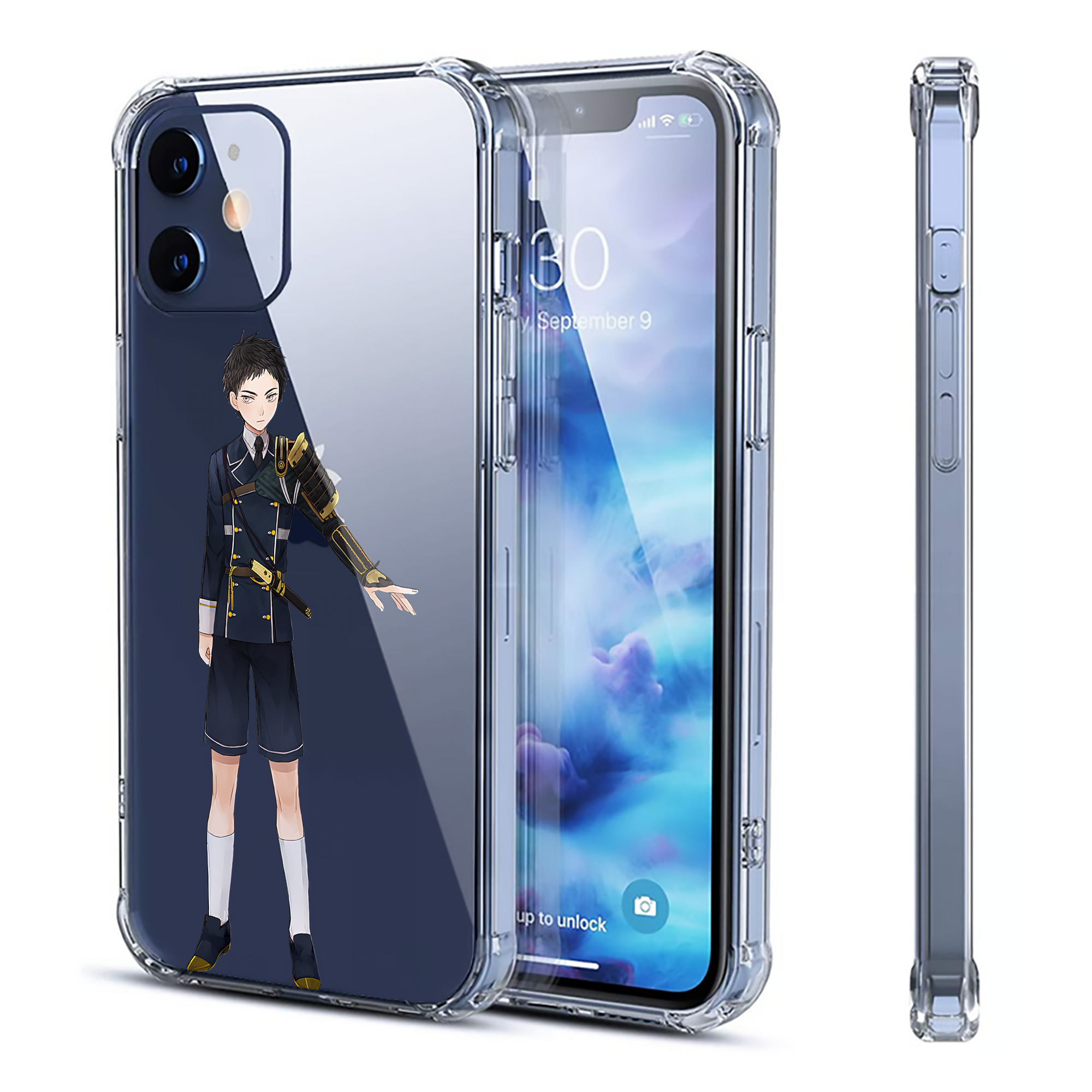 （画像用） 刀剣乱舞 Touken Ranbu 【iPhone 12シリーズ対応】透明スマホケース（クリアソフトケース）